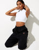 Afbeelding van Roider Jogger in Black Mushroom Red Embro