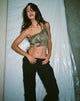 Afbeelding van Romila Crop Top in Dystopian Crease Khaki
