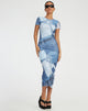 Afbeelding van Roska Midi Dress in Denim Pocket