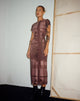 Afbeelding van Roska Midi Dress in Foto Bruin