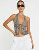 Afbeelding van Roula Halter Top in Croc Neutral Grey