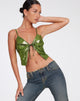 Afbeelding van Rumak Crop Top in Holographic Lime