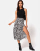 Afbeelding van Saika Midi rok in Classic Zebra