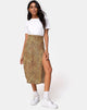 Afbeelding van Saika Midi rok in Mini Tiger Bruin