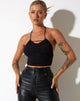 Afbeelding van Salet Crop Top in Mesh Zwart