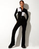 Afbeelding van Salish jumpsuit in crêpe zwart-wit