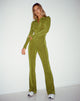 BEELD VAN Salish Jumpsuit in crêpe limoen