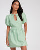 Afbeelding van Sashio Mini jurk in Mini Gingham groen