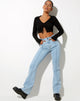Afbeelding van Seam Flare Jeans in Light Wash