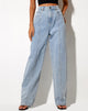 Afbeelding van Seam Parallel Jeans in Light Wash Blue