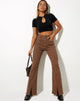 Afbeelding van Seam Split Jeans in Rich Brown