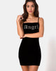 Afbeelding van Seleh jurk in zwart met Angel Diamante