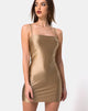Afbeelding van Selah Bodycon Jurk in Nylon Goud