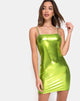 Afbeelding van Selah jurk in metallic groen