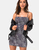 Afbeelding van Selah Bodycon Jurk in Rar Luipaard Grijs