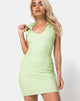 Afbeelding van Senja Bodycon Jurk in Rib Pastel Lime