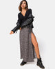 Afbeelding van Shayk Maxi rok in Ditsy Rose Zwart