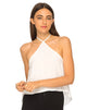 Afbeelding van Shea Halter Swing Crop Top in Wit