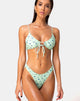 Afbeelding van Makida Bikinibroekje in Ditsy Petal Pastel Lime