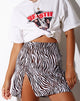Afbeelding van Shenka Mini Rok in Zebra Verticaal