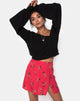 Afbeelding van Sheny Mini Rok in Rouge Rose Roze
