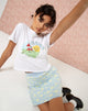 Afbeelding van Shrunk Tee in White Fantasy