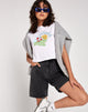 Afbeelding van Dad Denim Short in Black Wash