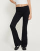 Afbeelding van Signe Regular Bootcut Getailleerde Broek in Lycra Zwart