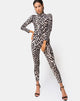 Afbeelding van Sigra Unitard in oversized Jaguar
