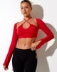 Afbeelding van Sira Crop Top in Racing Red