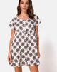 Afbeelding van Skibbie Babydoll Jurk in Kate Ruit