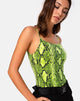 Afbeelding van Sol Bodice in Snake Lime