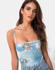 Afbeelding van Sol Bodice in Angel Velvet Blue