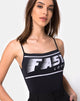 Afbeelding van Solemo Bodice in Zwart Fast Love