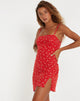 Afbeelding van Stoira Mini Dress in Paisley Fun Red