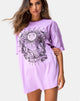 Afbeelding van Sunny Kiss T-shirt in lila All of My Bones