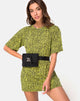 Afbeelding van Sunny Kiss Oversize T-shirt in Wild Cat Yellow X Princess Polly