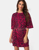Afbeelding van Sunny Kiss T-shirt in Oversize Jaguar Rood