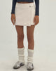 imageof MOTEL X JACQUIE Rolo Minirok in PU Off White