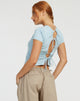 Afbeelding van Surtie Crop Top in Powder Blue