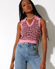 Afbeelding van Syafa Tanktop in Wavey M Roze