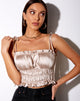 Afbeelding van Silvia Cami Top in Satijn Champagne