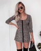 Afbeelding van Camisa Swing Dress in Ditsy Rose Zwart