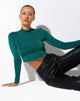 Afbeelding van Tadita Crop Top in Crepe Bosgroen