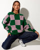 Afbeelding van Tamari Sweatshirt in Roze en Groen
