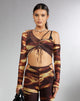 Afbeelding van MOTEL X IRIS Tapi Crop Top in Bleach Drip