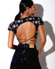 Afbeelding van Tasya Crop Top in Maanlicht Zwart