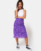 Afbeelding van Taura Midi rok in Daisy Daze paars