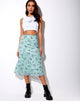 Afbeelding van Taura Midi rok in lila rozerood Khaki
