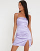 Afbeelding van Tavina Mini Dress in Satin Lilac